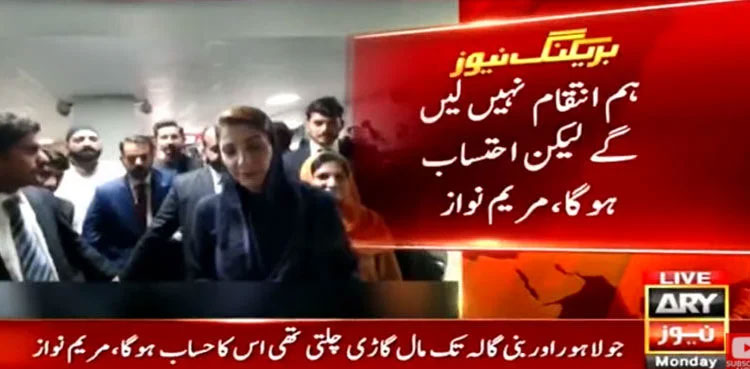 Maryam Nawaz, no revenue, vice-president, accountability