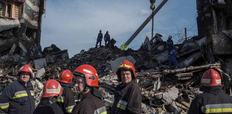 Ukraine rocket strike rail evacuation hub