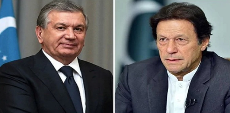 pm imran uzbek president telephone