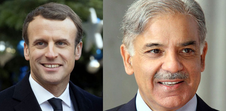 PM Shehbaz Sharif Emmanuel Macron
