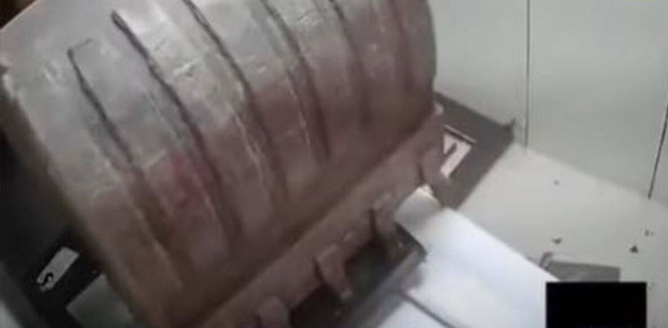 Thieves rob, excavator video, ATM machine, ATM