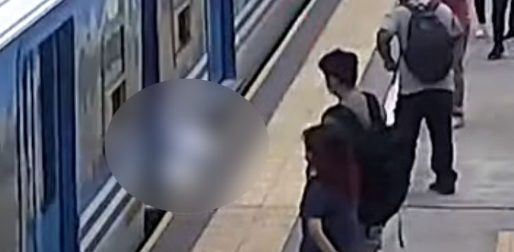 unconscious woman fall
