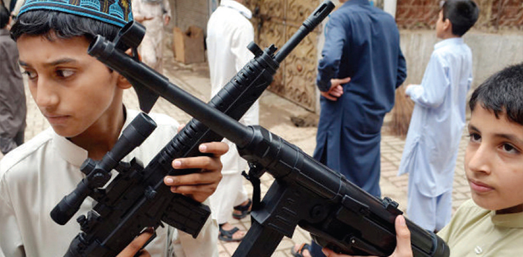 toy guns , Ban imposed, firecrackers, Peshawar