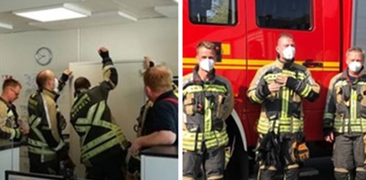 exam papers, exam, examination, firefighters,