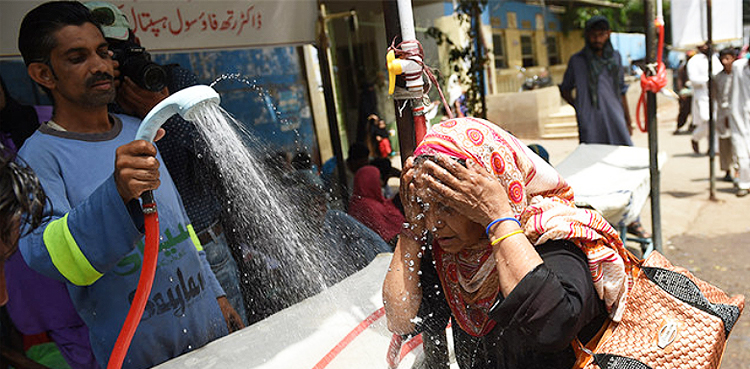 Heatwave conditions, plain areas, Pakistan