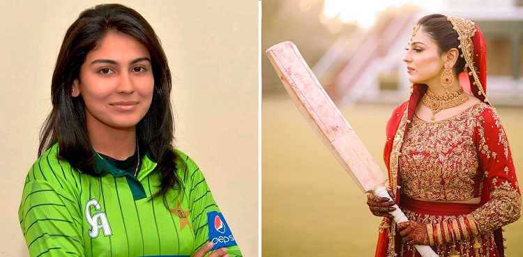 cricketer Kainat Imtiaz viral wedding shoot
