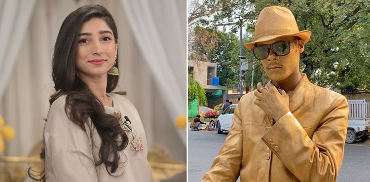 Actor Mariyam Nafees meets golden man of islamabad