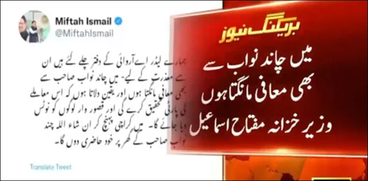 miftah-ismail-apologise-attack-ary-news