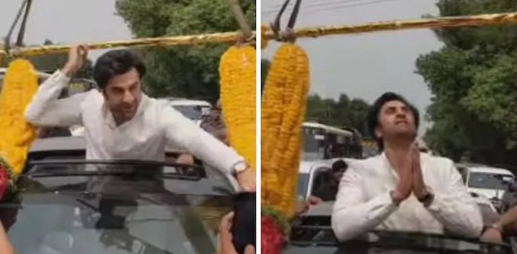 ranbir kapoor, brahmastra, grand welcome by fans