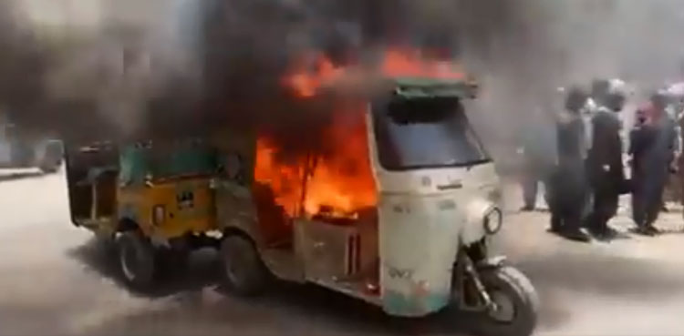 rickshaw fire