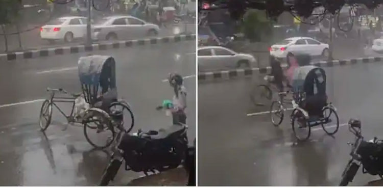 Rickshaw moving, netizens, Haunted, Tesla