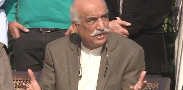 PTI protest, Khurshid Shah, water issue