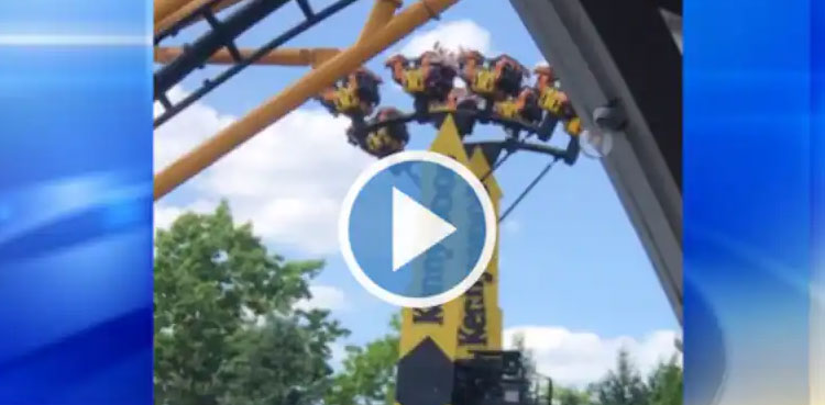 Amusement park, ride, US, Ride stuck