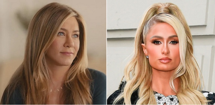 jennifer aniston, social media stars, the morning show, paris hilton