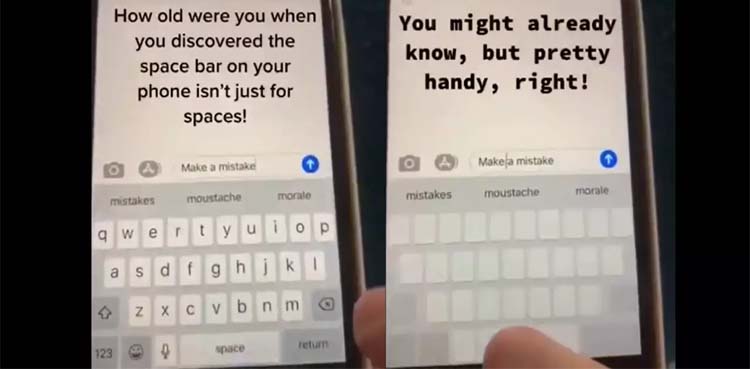 spacebar trick,