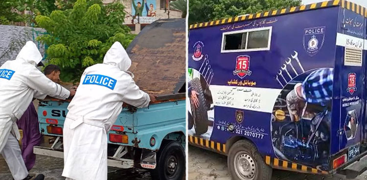 Karachi rains: Dial police helpline 1915 for free vehicle repairing