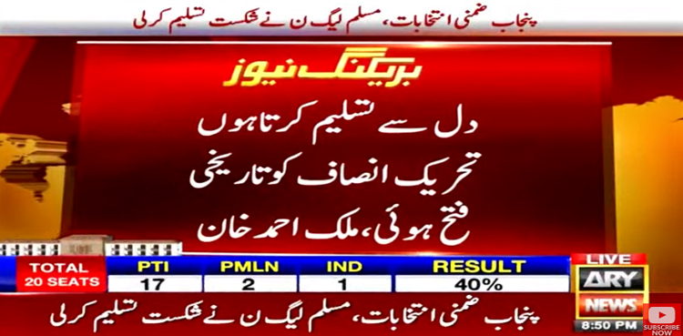 PML-N, Punjab by-polls, byelection2022, PTI, PML-N defeat