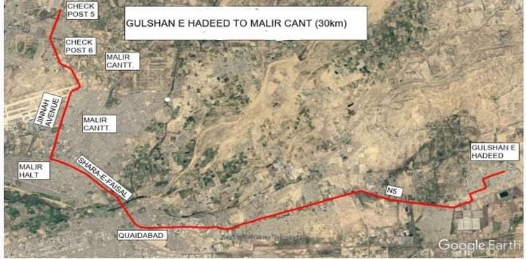 Peoples-Bus-Service,-Gulshan-e-Hadeed,-Malir-Cantt