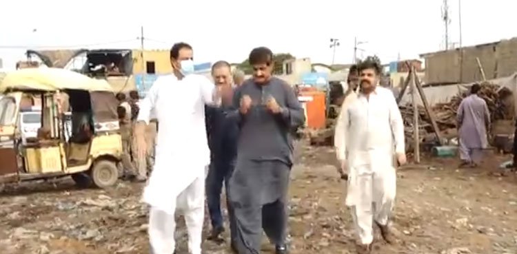 Sindh-CM-karachi-rain-visit