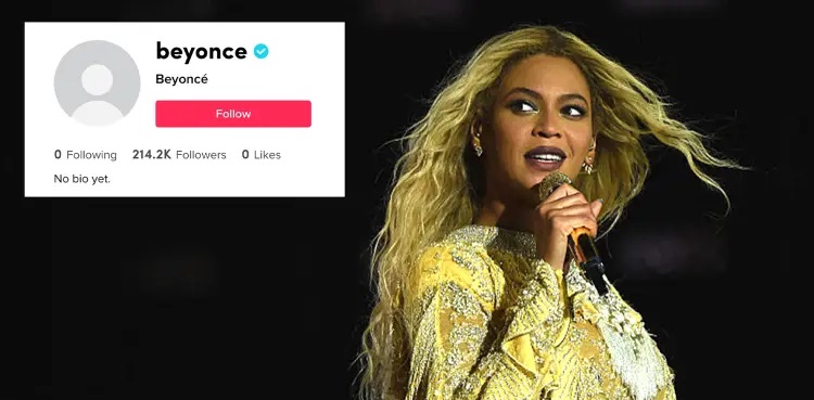 beyonce, tiktok debut