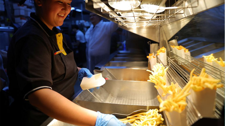 French fries Russia