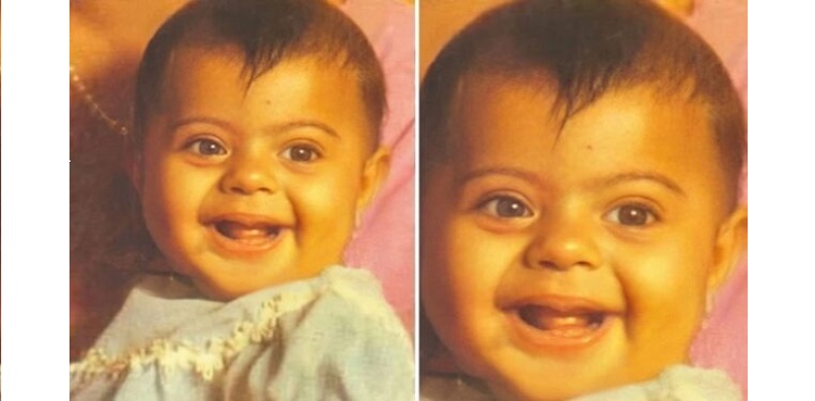 bollywood actor kajol devgn, childhood picture