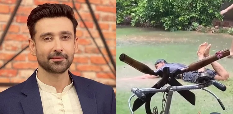 sami khan, rain, viral video