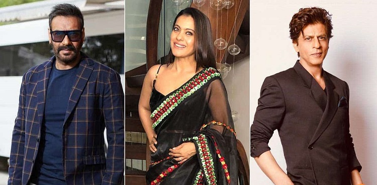shahrukh khan, kajol, ajay devgn, bollywood