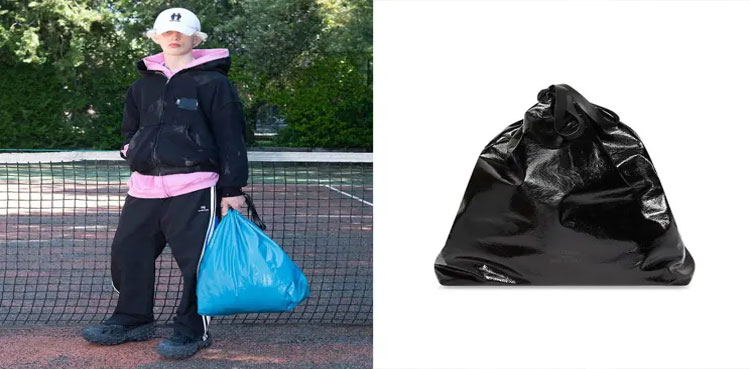 trash, balenciaga, luxury, bag
