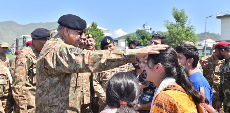 COAS Bajwa, Flood-hit Swat, ISPR