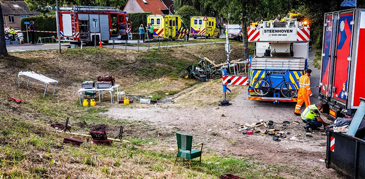 Truck crash, Netherlands