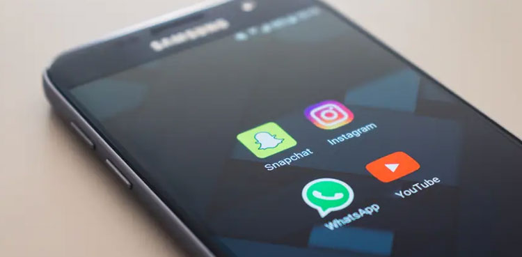 WhatsApp, YouTube apps, Android phones