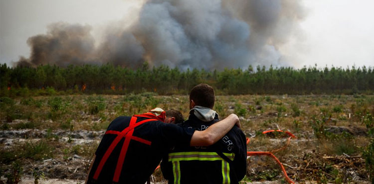 France firefighters heatwave
