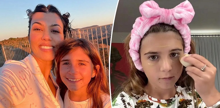 kourtney kardashian daughter penelope makeup tutorial
