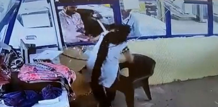 Rajkumar Gurjar, man slapping, female, video