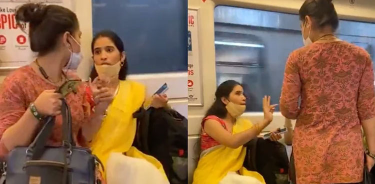viral-video-women-fighting-delhi-metro-bus-seat