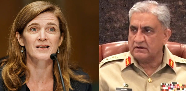 COAS Bajwa, Samantha Power, USAID administrator, Pakistan floods