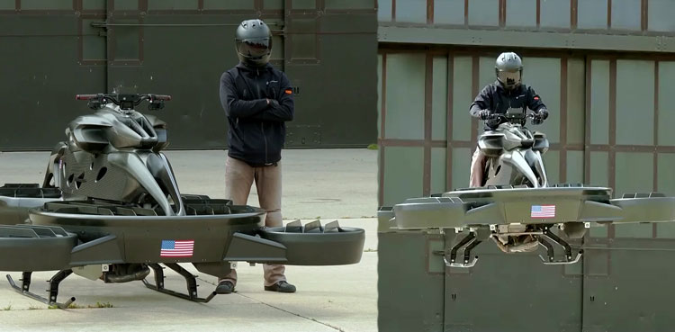World's first flying bike makes US debut