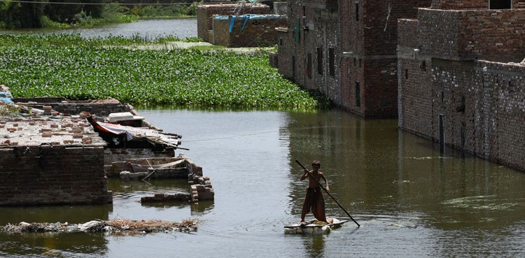 Water receding, Manchhar Lake, still no relief