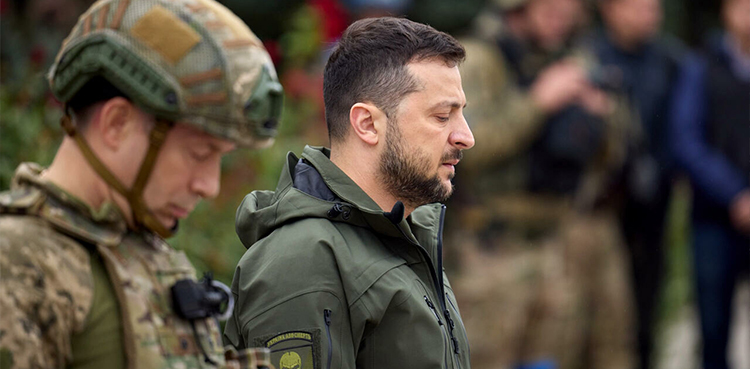 Zelensky Kherson visit, Russian retreat