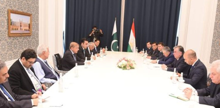 PM Shehbaz Sharif, Tajikistan president, bilateral issues