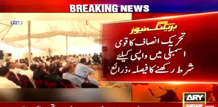 PTI, condition, returning to NA, general elections