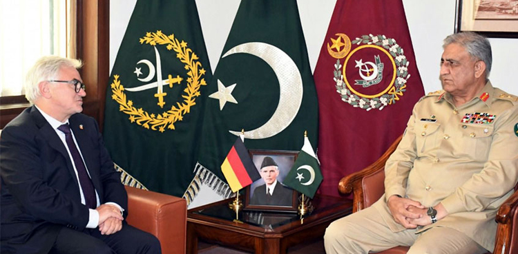 COAS Bajwa, German envoy, Alfred Grannas, ISPR