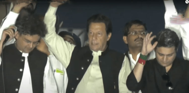 Second day of PTI's long march comes to an end in Ferozwala