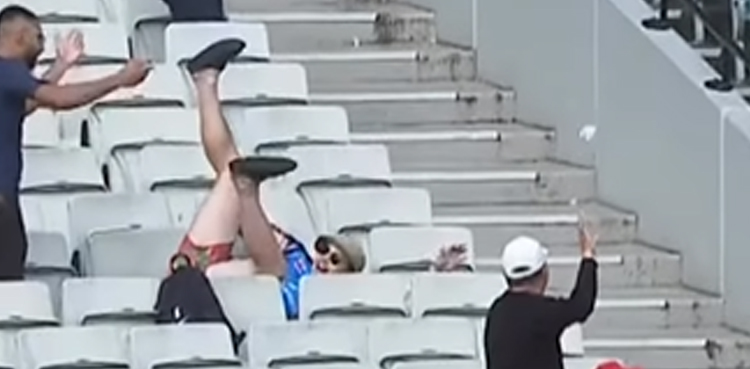 T20 World Cup 2022, Spectator falls, Catch, video