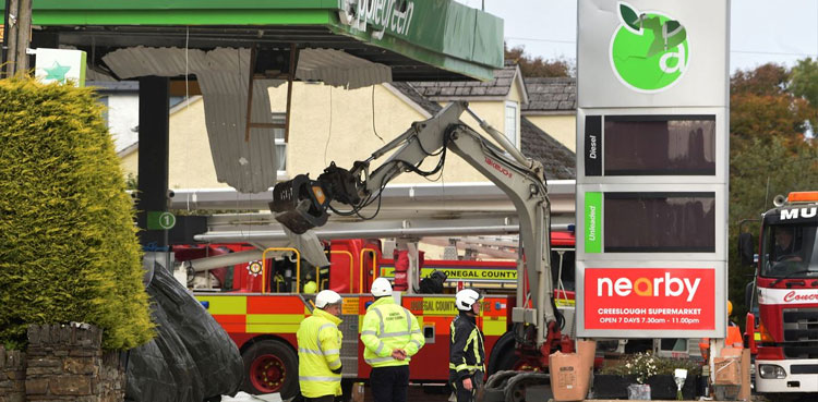 Ireland gas station explosion