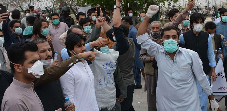 GHA-protest,-healthcare,-Sindh