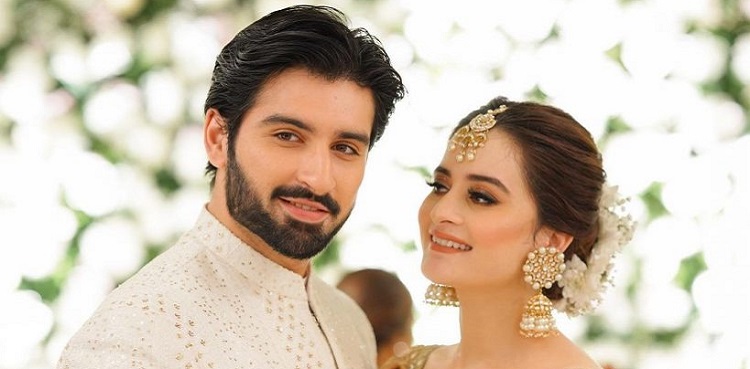 aiman khan, muneeb butt wedding anniversary