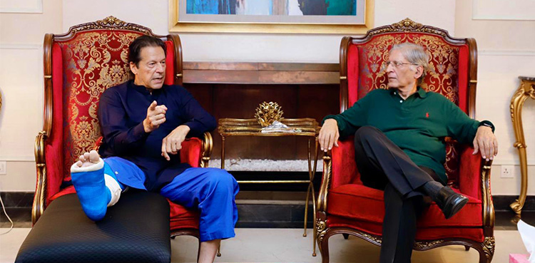 Imran Khan, Aitzaz Ahsan, PTI