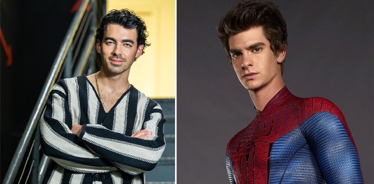 joe jonas, andrew garfield, spider man